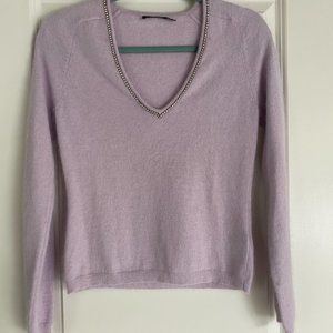 The Limited Soft Violet Angora Blend Sweater, Size M